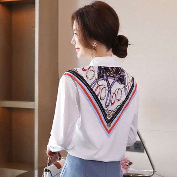 sweaters spring korean printing ruffle simple basic chiffon women blouse formal office blouses long sleeve casual shirts, White;black
sweaters spring korean printing ruffle simple basic chiffon women blouse formal office blouses long sleeve casual shirts, White;black