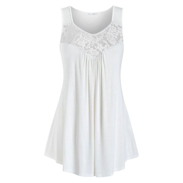 womens tank plus size 5xl women ladies lace o neck sleeveless loose casual camis clothes femme n50, White
womens tank plus size 5xl women ladies lace o neck sleeveless loose casual camis clothes femme n50, White