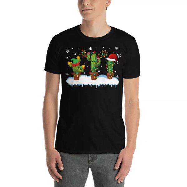 santa reindeer cactus elf christmas lights cactus funny cactus lover t-shirt, White;black
santa reindeer cactus elf christmas lights cactus funny cactus lover t-shirt, White;black