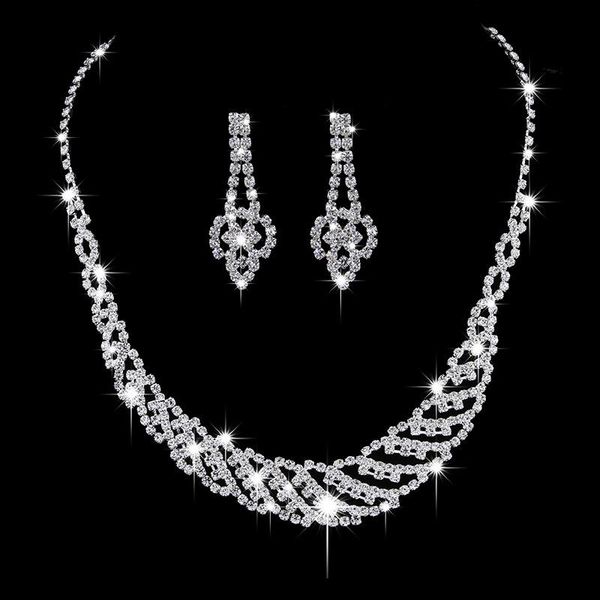 earrings & necklace cute female white crystal jewelry set charm silver color dangle earring for women luxury bride geometry wedding chain
earrings & necklace cute female white crystal jewelry set charm silver color dangle earring for women luxury bride geometry wedding chain