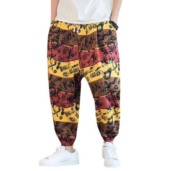 summer print pants for men oversized linen streetwear clothing jogging hip hop lantern loose harem men's, Black
summer print pants for men oversized linen streetwear clothing jogging hip hop lantern loose harem men's, Black