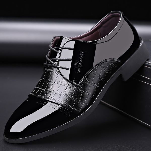 dress shoes brand men's leather formal lace up oxfords fashion retro elegant work footwear men q4r8, Black
dress shoes brand men's leather formal lace up oxfords fashion retro elegant work footwear men q4r8, Black