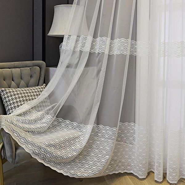 curtain & drapes white geometric embroidery window screen light-transmitting lace tulle for living room bedroom kitchen voile panel 4
curtain & drapes white geometric embroidery window screen light-transmitting lace tulle for living room bedroom kitchen voile panel 4