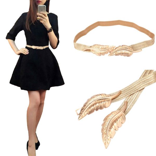 belts vintage women belt leaves clasp front stretch skinny elastic waist strap elegant ladies luxury gold ceinture femme, Black;brown
belts vintage women belt leaves clasp front stretch skinny elastic waist strap elegant ladies luxury gold ceinture femme, Black;brown