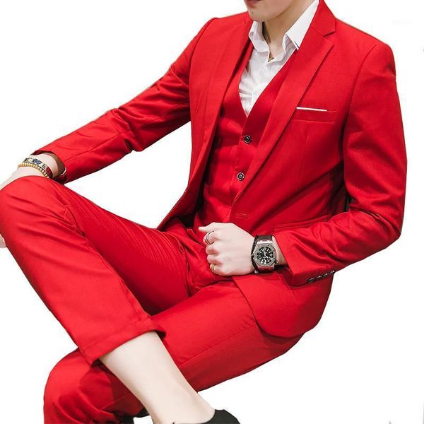 men's suits & blazers 3 piece suit blazer pants vest high end custom solid color classic formal business jacket coat trousers waistcoat, White;black
men's suits & blazers 3 piece suit blazer pants vest high end custom solid color classic formal business jacket coat trousers waistcoat, White;black