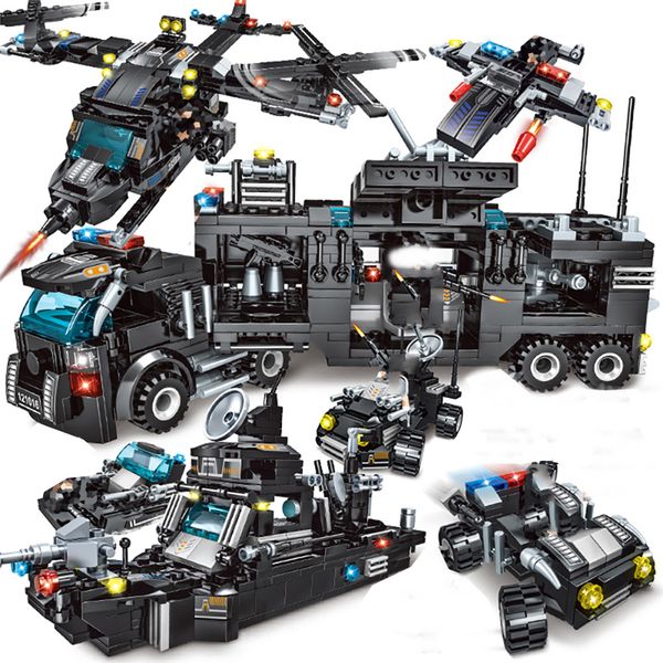 2021 715pcs building blocks city police series toys vehicle aircraft boy toy truck blocks compatible swat team car model bricks
2021 715pcs building blocks city police series toys vehicle aircraft boy toy truck blocks compatible swat team car model bricks