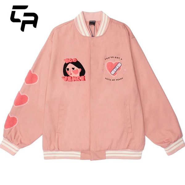 men's jackets hip hop varsity jacket furry heart-shaped embroidery 2021 harajuku bomber men women streewear casual baseball coat, Black;brown
men's jackets hip hop varsity jacket furry heart-shaped embroidery 2021 harajuku bomber men women streewear casual baseball coat, Black;brown