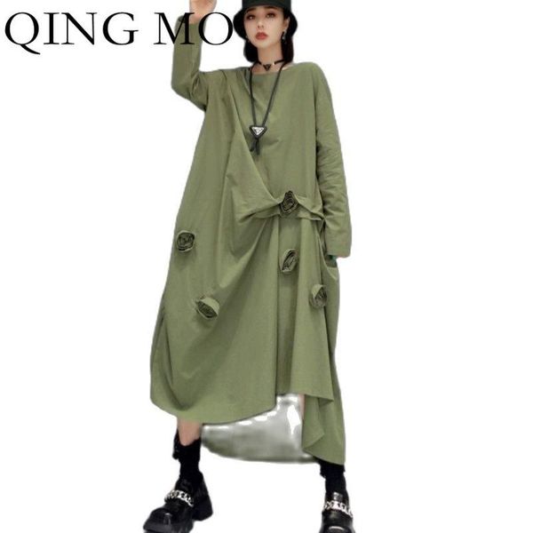 casual dresses qing mo autumn fashion long sleeved dress loose and thin 2021 trend three dimensional embroidered temperament zwl, Black;gray
casual dresses qing mo autumn fashion long sleeved dress loose and thin 2021 trend three dimensional embroidered temperament zwl, Black;gray