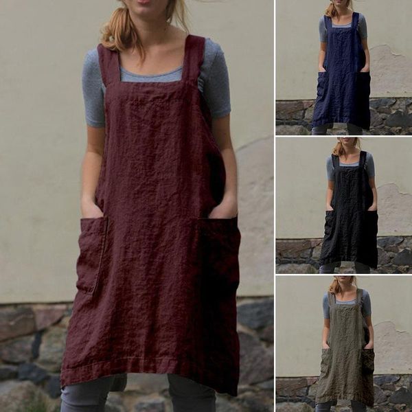 aprons ly dress women's cotton linen apron long home furnishing loose casual solid color suitable for baking cooking
aprons ly dress women's cotton linen apron long home furnishing loose casual solid color suitable for baking cooking