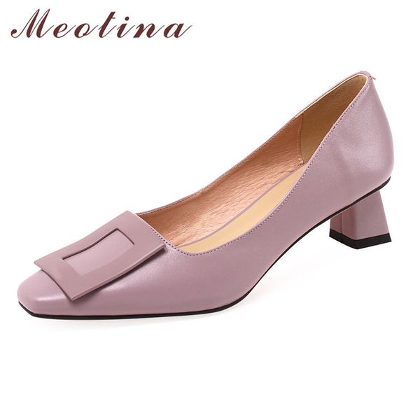 meotina shoes women cow leather mid heel pumps metal decoration chunky heels elegant shoes shallow female footwear purple 40 210520, Black
meotina shoes women cow leather mid heel pumps metal decoration chunky heels elegant shoes shallow female footwear purple 40 210520, Black