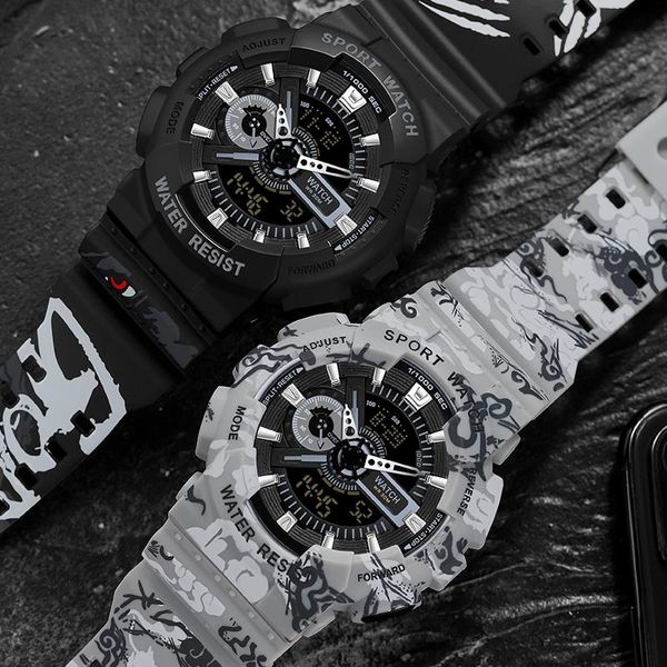 wristwatches basid brand sports watch men g style fitness analog digital led business waterproof swimming military watches, Slivery;brown
wristwatches basid brand sports watch men g style fitness analog digital led business waterproof swimming military watches, Slivery;brown