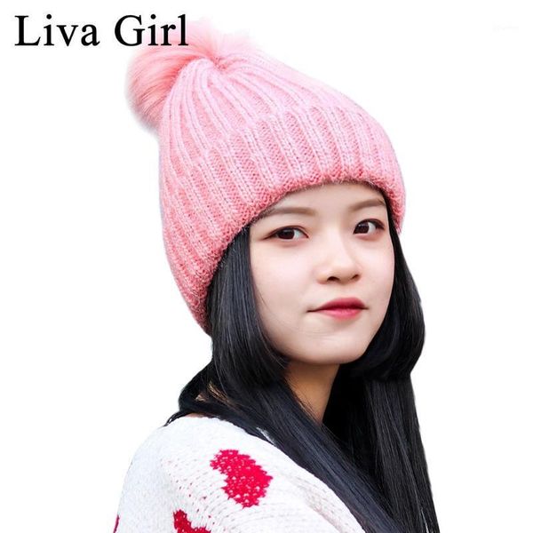 beanie/skull caps liva girl cute style women hairy hats velvet fleece inside beanies winter fur pompom hat female twist pattern skullies1, Blue;gray
beanie/skull caps liva girl cute style women hairy hats velvet fleece inside beanies winter fur pompom hat female twist pattern skullies1, Blue;gray