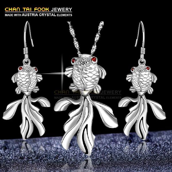 earrings & necklace ireacess arrival brand wedding jewelry sets for women cute fish silver plated + set
earrings & necklace ireacess arrival brand wedding jewelry sets for women cute fish silver plated + set
