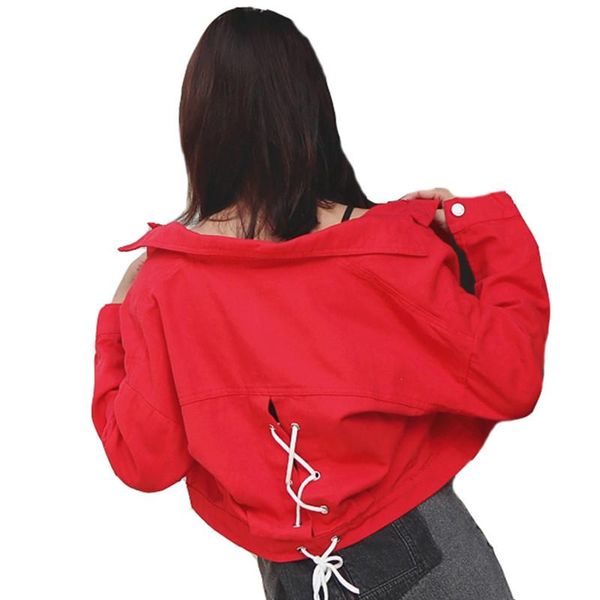 women's jackets candy color short denim jacket women lace up casual bf outwear female 2021 fashion korean long sleeve jeans coat white, Black;brown
women's jackets candy color short denim jacket women lace up casual bf outwear female 2021 fashion korean long sleeve jeans coat white, Black;brown