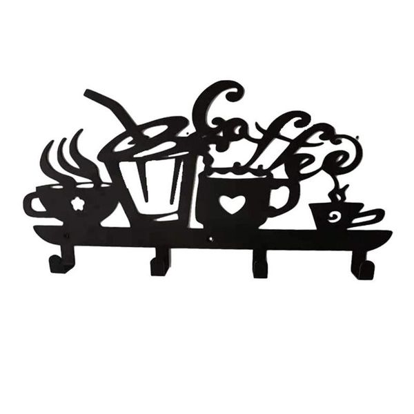 hooks & rails creative 4-hook wall mount coffee cup drain hook black metal mug rack hanging design hanger holder
hooks & rails creative 4-hook wall mount coffee cup drain hook black metal mug rack hanging design hanger holder
