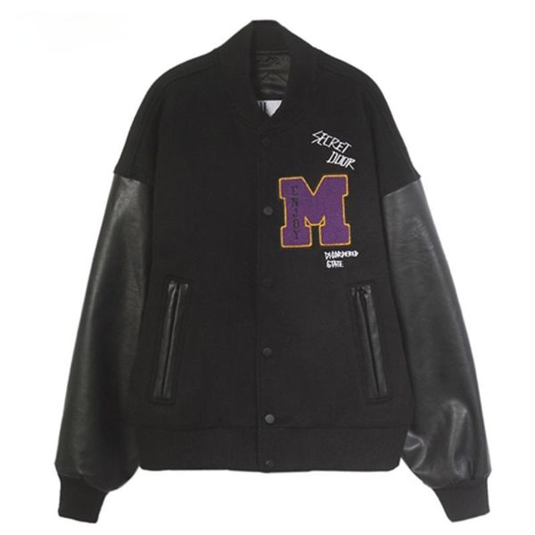 men's jackets letter graffiti baseball men hip hop patch flocking leather college jacket streetwear embroidered bomber coats couples, Black;brown
men's jackets letter graffiti baseball men hip hop patch flocking leather college jacket streetwear embroidered bomber coats couples, Black;brown
