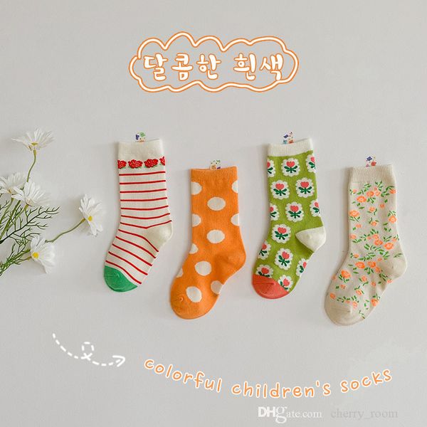 children princess socks 2021 autumn winter floral wave dot kids tube sock baby cotton sweet girls stripe flower hosiery d066, Pink;yellow
children princess socks 2021 autumn winter floral wave dot kids tube sock baby cotton sweet girls stripe flower hosiery d066, Pink;yellow