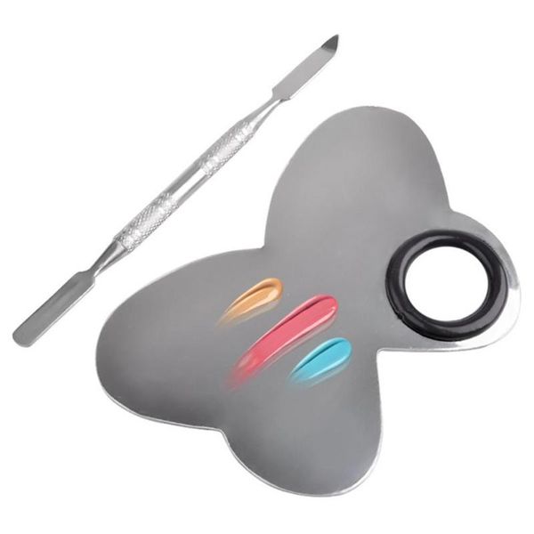 nail art kits butterfly shape diy manicure makeup stainless steel color palette tool drawing mixing
nail art kits butterfly shape diy manicure makeup stainless steel color palette tool drawing mixing