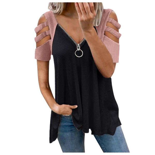 women's blouses & shirts zipper up hollow out female splicing short sleeve summer retro pleated design kimono holiday loose v-neck, White
women's blouses & shirts zipper up hollow out female splicing short sleeve summer retro pleated design kimono holiday loose v-neck, White