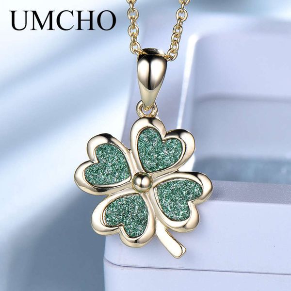 925 sterling silver clover necklace, green love, folding pendant, clavicle chain necklace, Black
925 sterling silver clover necklace, green love, folding pendant, clavicle chain necklace, Black
