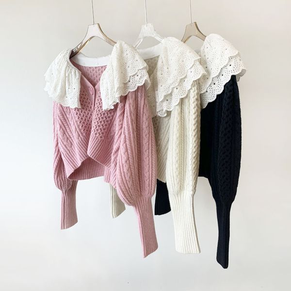 women's sweaters peter pan sweater with a turtleneck, women's wool jacket embroidered, long sleeve, cardigan knitted sweet for aut, White;black
women's sweaters peter pan sweater with a turtleneck, women's wool jacket embroidered, long sleeve, cardigan knitted sweet for aut, White;black