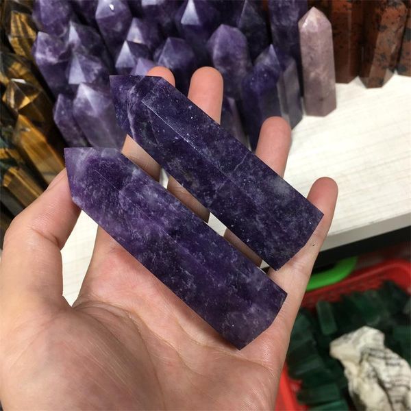 decorative objects & figurines wholesale polished reiki crystal quartz wands lepidolite purple mica point for home decoration
decorative objects & figurines wholesale polished reiki crystal quartz wands lepidolite purple mica point for home decoration