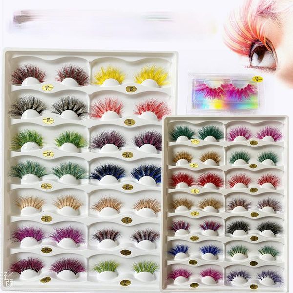 false eyelashes dazzling mink eyelash 25 mm color stage exaggeration cosplay foreign curly lashes
false eyelashes dazzling mink eyelash 25 mm color stage exaggeration cosplay foreign curly lashes