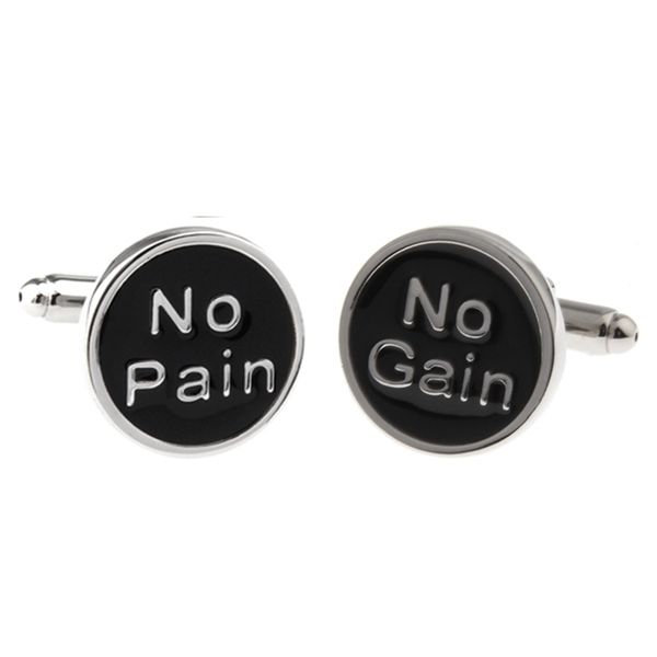 character cufflinks 3pairs/lot black novel 'no pain no gain' design copper material cufflink whoel&retail, Silver
character cufflinks 3pairs/lot black novel 'no pain no gain' design copper material cufflink whoel&retail, Silver