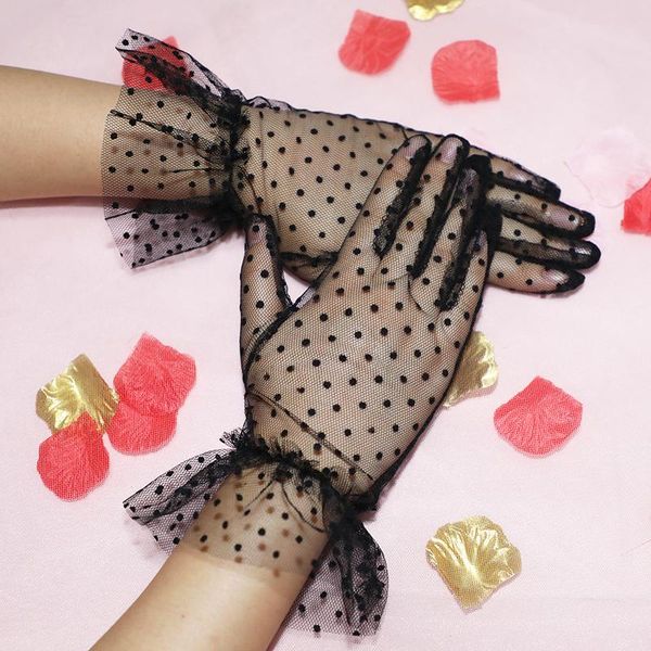 bridal gloves women's transparent black white pot bowknot sheer tulle ladies summer guantes prom party dress fishnet
bridal gloves women's transparent black white pot bowknot sheer tulle ladies summer guantes prom party dress fishnet