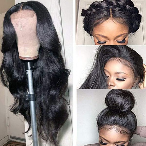 26inch front lace wig real human hair body wave without glue lace opening and closing wig suitable for female brazilian pre-plugging baby ha, Black;brown
26inch front lace wig real human hair body wave without glue lace opening and closing wig suitable for female brazilian pre-plugging baby ha, Black;brown