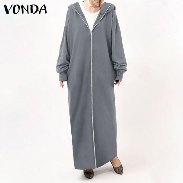 casual dresses vonda 2021 zipper dress women vintage loose solid maxi autumn long sleeve sundress vestidos retro robe femme, Black;gray
casual dresses vonda 2021 zipper dress women vintage loose solid maxi autumn long sleeve sundress vestidos retro robe femme, Black;gray