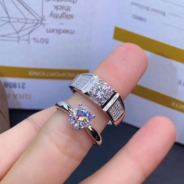 cluster rings meibapj arrival 1 d color moissanite diamond fashion lovers ring 925 sterling silver fine wedding jewelry, Golden;silver
cluster rings meibapj arrival 1 d color moissanite diamond fashion lovers ring 925 sterling silver fine wedding jewelry, Golden;silver