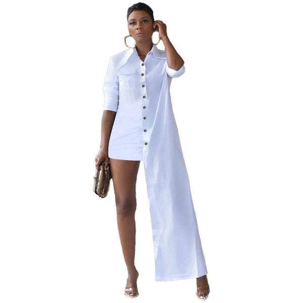 casual dresses irregular shirt dress women single breasted full sleeve with pocket autumn summer solid fashion streetwear blouse gown, Black;gray
casual dresses irregular shirt dress women single breasted full sleeve with pocket autumn summer solid fashion streetwear blouse gown, Black;gray
