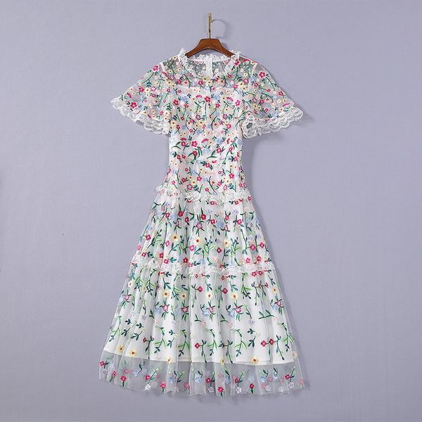 dresses european and american women's clothing summer style lace collar flower embroidery with short sleeves gauze dress e5ud, Black;gray
dresses european and american women's clothing summer style lace collar flower embroidery with short sleeves gauze dress e5ud, Black;gray