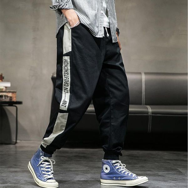 men's beam feet nine-point pants loose large size stitching harem streetwear hip-hop mens 2021 summer jogger mujer, Black
men's beam feet nine-point pants loose large size stitching harem streetwear hip-hop mens 2021 summer jogger mujer, Black