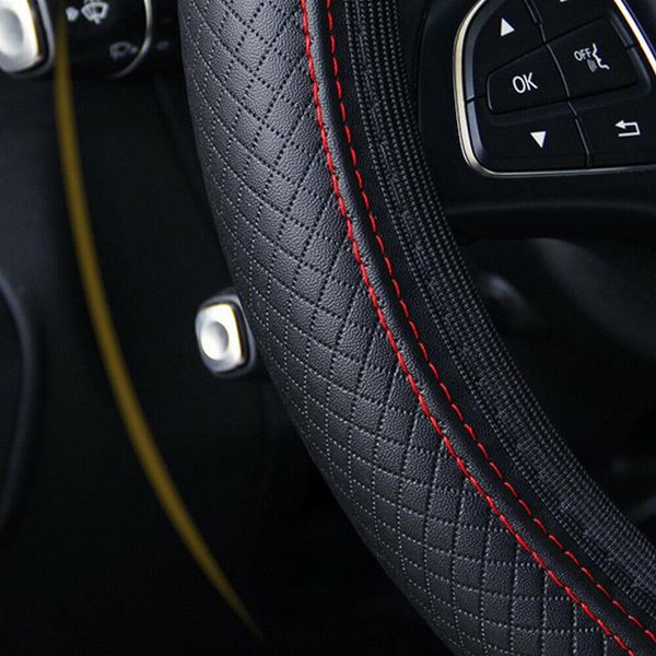 steering wheel covers 15" elastic car cover pu leather non-slip breathable four seasons universal stylish decor protect accessories
steering wheel covers 15" elastic car cover pu leather non-slip breathable four seasons universal stylish decor protect accessories