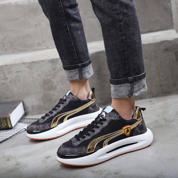 2021 new breathable front lace up korean thick soled dad fashion casual men's shoes, Black
2021 new breathable front lace up korean thick soled dad fashion casual men's shoes, Black
