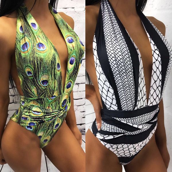 summer swimming one-pieces suits costume unpadded deep v print swimsuit monokini swimwear blackless women bikini, White;black
summer swimming one-pieces suits costume unpadded deep v print swimsuit monokini swimwear blackless women bikini, White;black