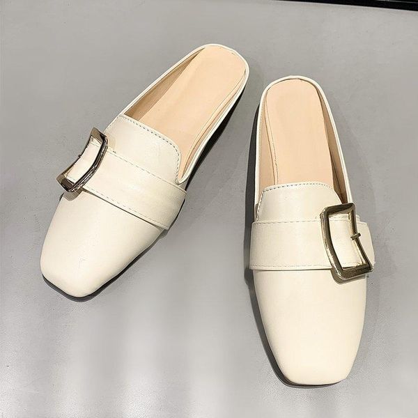 summer women's slippers fashion metal buckle rainbow striped leather white female casual non-slip, Black
summer women's slippers fashion metal buckle rainbow striped leather white female casual non-slip, Black