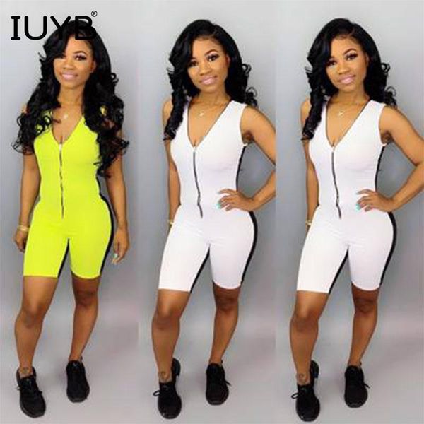 women's jumpsuits & rompers iuyb 2021 summer women 2-piece 3colors sleeveless knee-length pants playsuit lady skinny v-neck rompoers ar, Black;white
women's jumpsuits & rompers iuyb 2021 summer women 2-piece 3colors sleeveless knee-length pants playsuit lady skinny v-neck rompoers ar, Black;white