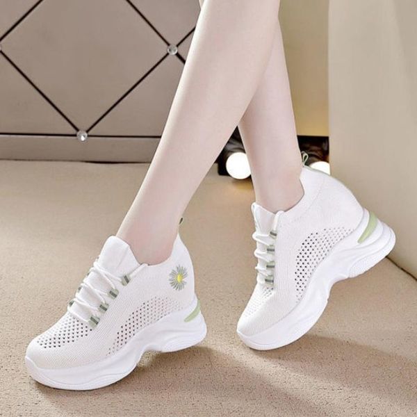 dress shoes women's thick bottom increasing internal knitted lace up women footwear outdoor breathable leisure ladies shoe mesh, Black
dress shoes women's thick bottom increasing internal knitted lace up women footwear outdoor breathable leisure ladies shoe mesh, Black