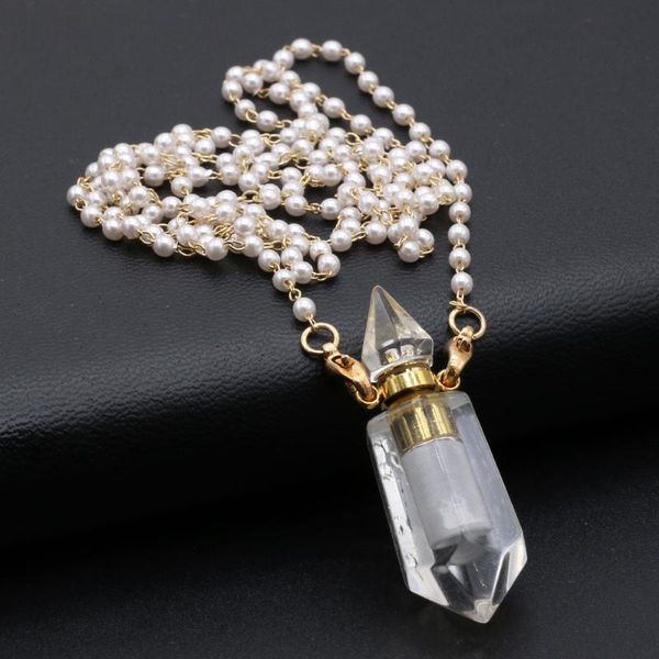 pendant necklaces natural stone perfume bottle necklace semi-precious clear quartz charms 14x42mm for elegant women love romantic gift, Silver
pendant necklaces natural stone perfume bottle necklace semi-precious clear quartz charms 14x42mm for elegant women love romantic gift, Silver