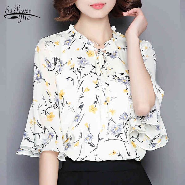 casual printed plus size chiffon blouses women blusas mujer de moda summer loose office lady pullover v-neck 9698 210521, White
casual printed plus size chiffon blouses women blusas mujer de moda summer loose office lady pullover v-neck 9698 210521, White