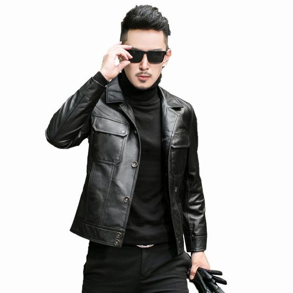 leather youth men really warm cotton coat leisure lapels male men's & faux, Black
leather youth men really warm cotton coat leisure lapels male men's & faux, Black