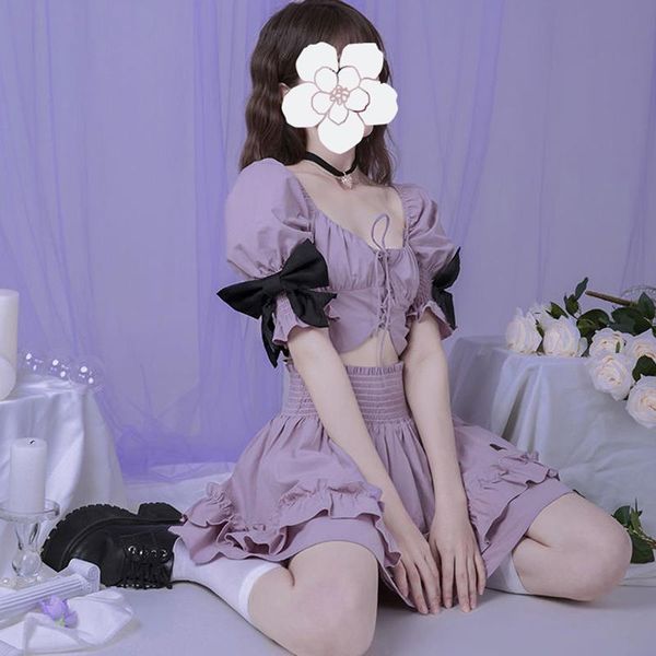 women's tracksuits summer suit harajuku kawaii flower sleeve bow-knot lace low-cut crop with high waist cute cake skirt shorts y2k, Gray
women's tracksuits summer suit harajuku kawaii flower sleeve bow-knot lace low-cut crop with high waist cute cake skirt shorts y2k, Gray