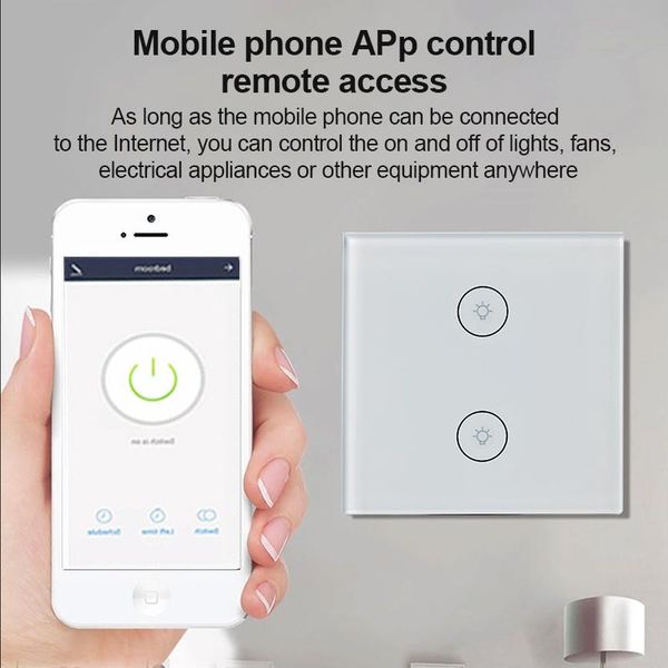 smart home control eu touch switch panel wall voice 1/2/3 gang wifi light standard work with alexa google
smart home control eu touch switch panel wall voice 1/2/3 gang wifi light standard work with alexa google