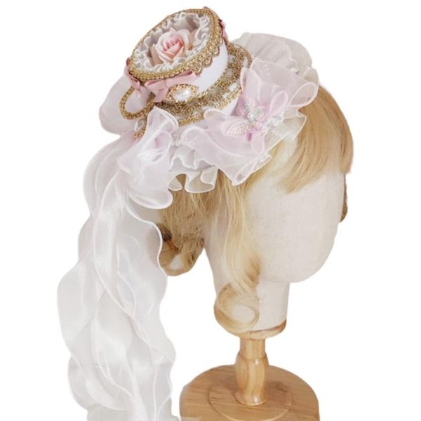 stingy brim hats lolita vintage hat ruffled lace bow pearl tea party cosplay bonnet hairpins, Blue;gray
stingy brim hats lolita vintage hat ruffled lace bow pearl tea party cosplay bonnet hairpins, Blue;gray
