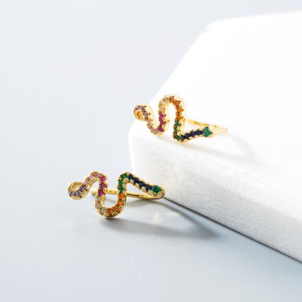 clip-on & screw back 2021 design classic copper studs earrings gold color cz snake rainbow zircon piercing jewelry for woman, Silver
clip-on & screw back 2021 design classic copper studs earrings gold color cz snake rainbow zircon piercing jewelry for woman, Silver