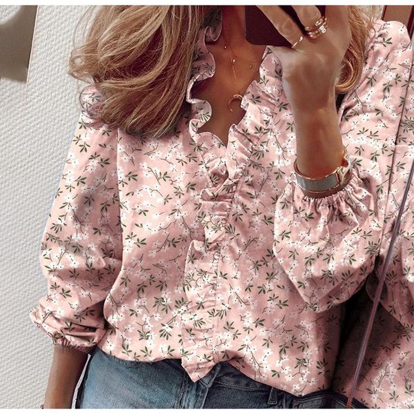 women's blouses & shirts sunflower print ruffle blouse women summer autumn sleeve slim casual letters office plus size 2021, White
women's blouses & shirts sunflower print ruffle blouse women summer autumn sleeve slim casual letters office plus size 2021, White