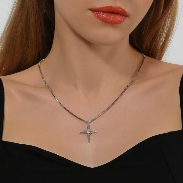 korean version of ins cold wind cross pendant necklace female 2021 simple temperament tide adjustable clavicle chain necklaces, Silver
korean version of ins cold wind cross pendant necklace female 2021 simple temperament tide adjustable clavicle chain necklaces, Silver
